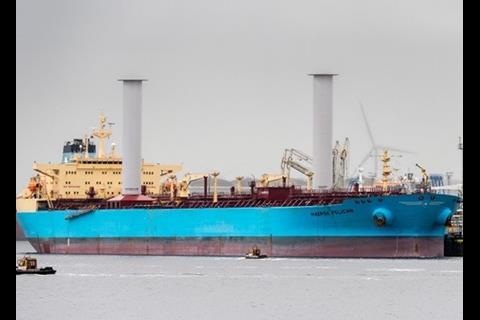 Rotor Sails onboard the 'Maersk Pelican'